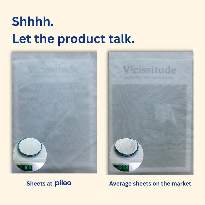 PILOO - Fitted Sheet 1 Piece, Extra Deep Pocket (50cm),