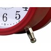 Reloj Despertador de Campana Doble Rojo con Luz Suave y