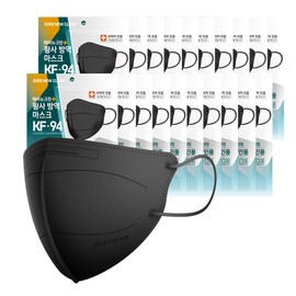 Revens Evernew Clean Bird Beak Type Yellow Dust Prevention Mask (KF94) (Black/Large) 100 packs / 리벤스 에버뉴크린 새부리형 황사방역마스크(KF94)(블랙/대형) 100입