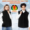 KUOFENV Fleece Heated Vest for Men/Women with 20000mah Battery Pack