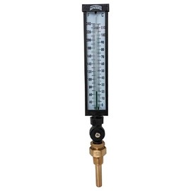 Winters TIM100LF Well Thermometer, 3/4 NPT, 30/240 degrees F, 1% accuracy, Graphite Filled