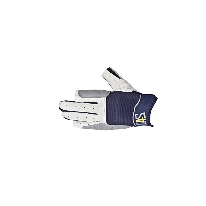 crazy4sailing Cruising Sailing Gloves with 2 Fingers Cut, Colour: Red,