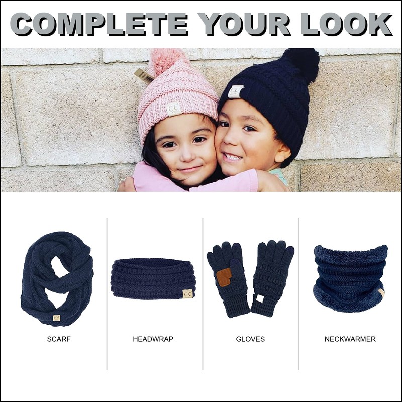 Funky Junque - Gorro de punto de cable para niños