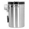 Coffee Beans Canister with Exhaust Valve Stainless Steel Storage Sealing