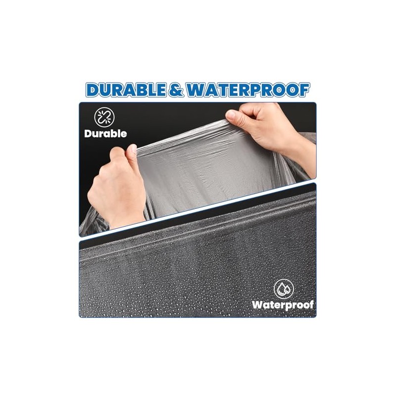 18 Pack Plastic Drop Cloth, 9 x 12 Feet Plastic