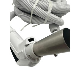 Universal Central Vacuum 30 ft High-Voltage Hose with Pigtail and ON-Off Switch Control at The Handle-Compatible with Most Inlets - Crushproof (30 Ft. Pigtail)