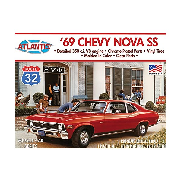 1969 Nova SS 1/32 Plastic Model Kit Made in The