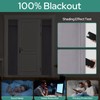 HOMEIDEAS 100% Linen Blackout Sidelight Curtains for Front Door, Side