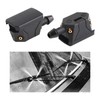 NYTKL 2 PCS Front Windshield Washer Nozzles, 4 Holes Arm
