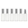 Doromy 6Packs 50ml/1.67Oz Frosted Glass Spray Bottle with Silver Fine