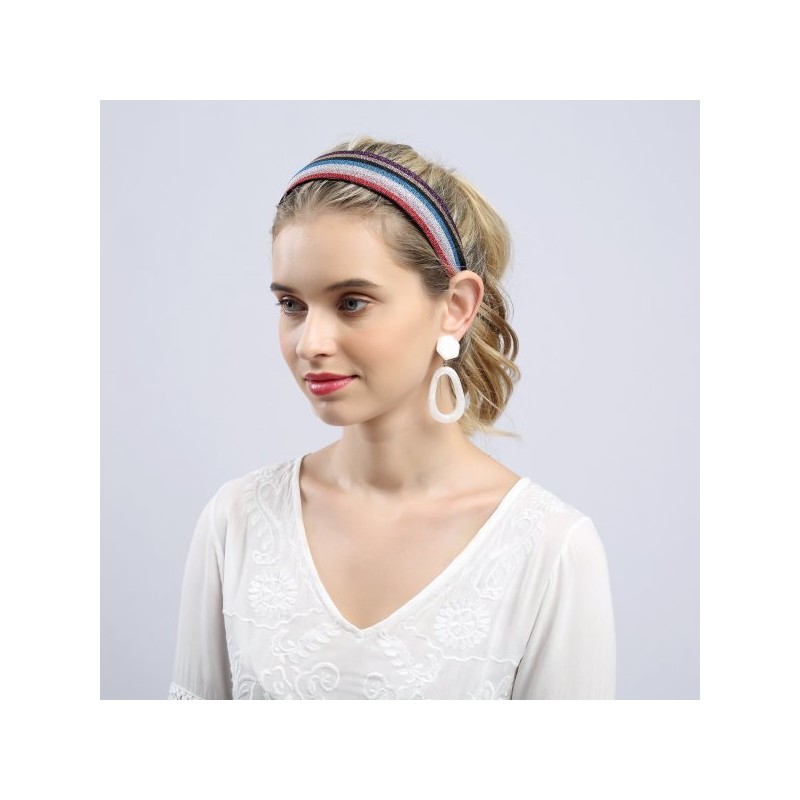 Lala 라라 트윙클 스트라이프 헤어밴드 P-레드(LALAH078) Lala Twinkle Stripe Hairband