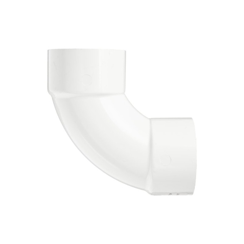 Spears 406-S Series PVC Pipe Fitting, 90 Degree Sweep Elbow,