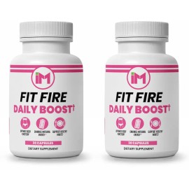 IM Fit Fire DB – 2 Bottles | Natural Dietary Supplement with Berberine, Green Tea, Apple Cider Vinegar, Cinnamon & Resveratrol