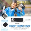 6 Pieces Hockey Helmet Chin Strap Detachable Helmet Loops Hockey