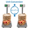 TUFFIOM 661lbs Electronic Industrial Commercial Platform Scale,Stainless Steel High-Definition LCD