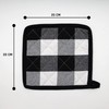Pot Holder Set, 2 x Practical Pot Holders, Chequered, Ecological