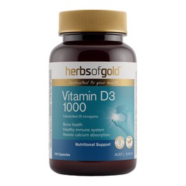 Herbs of Gold Vitamin D3 1000 - 240 Capsules, 240 capsules