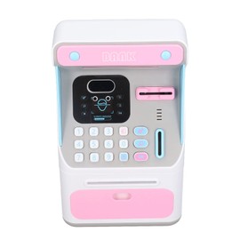 Okuyonic Caja de ahorros para niños ATM, Alcancías electrónicas, Caja Fuerte con contraseña para niños, Banco de Dinero de Gran Capacidad para niños, Jarra De Dinero Electrónico De Juguete
