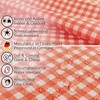 Fabric Tablecloth Washable Table Linen Tablecloth Cotton Polyester Vichy Red