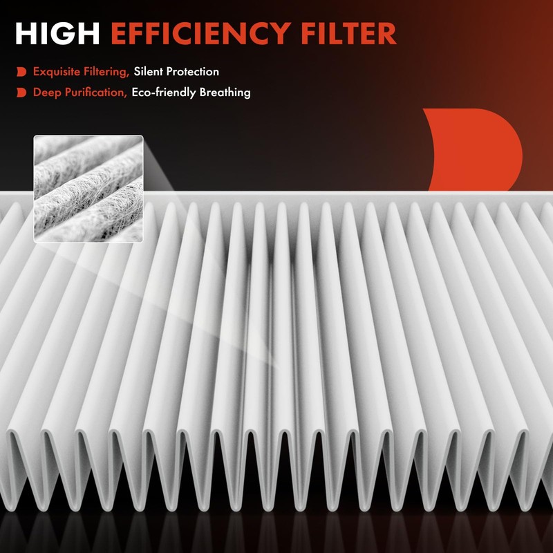 A-Premium Filtro de aire de habitáculo 2-PC compatible con Dodge
