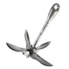 MarineNow Galvanized Folding Grapnel Boat Anchor - Choose by Weight