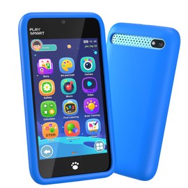 MOMILLA Toys Kids Smart Phone, 3.97" Screen Dual Cameras w/ 21 Stickers, Birthday Gifts for Kids, 16GB Toddler Learning Cell Phone with Games, Boys Girls Toys for Age 3 4 5 6 7 8 9 Year Old