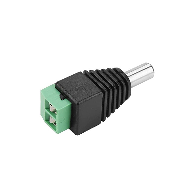 YWBL-WH Conectores DC Macho 5.5x2.1mm, 10 Unidades Adaptadores de Terminal