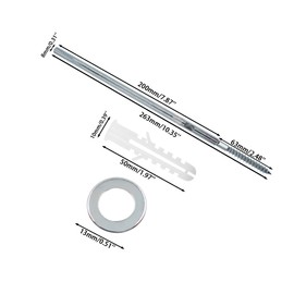 Floating Shelf Invisible Support Bracket,TTZEZE Metal Hidden Shelf Support Brackets,Hardened Concealed Shelf Brackets,Great Iron Blind Wall Shelf Supports Hardware 4PCS 8x200mm/0.31x7.87''