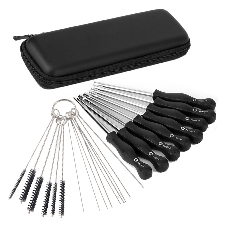 Carburetor Adjuster Tool Carb Screwdriver Clean Brush Tool Set Repair