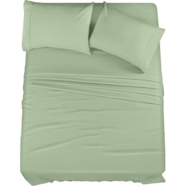 Utopia Bedding Utopia Bedding California King Bed Sheets Set - 4 Piece Bedding - Brushed Microfiber - Shrinkage and Fade Resistant - Easy Care (California King, Sage)