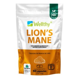 Hongo De Melena De León 60 Cápsulas Wellthy                                                                                                           