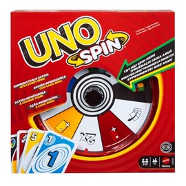 Mattel Games UNO Juego de Mesa Spin Nueva Edición para niños de 7 años en adelante