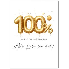 The Life Barn XXL A4 Postcard Farewell Colleague Colleague Job Change Farewell