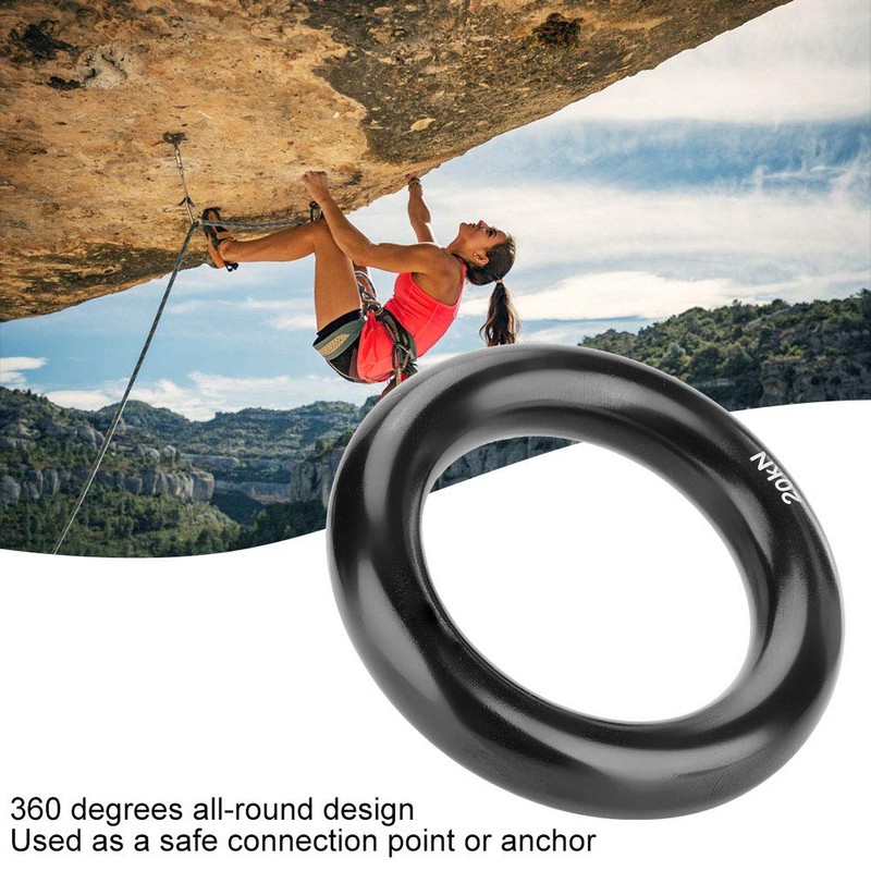 Rappel Ring, Climbing O Ring, 360 Degrees Outdoor for Rock