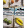 Unbranded Lot of 10 Dollhouse Miniature Oranges, Pears, Lemons, Bananas,