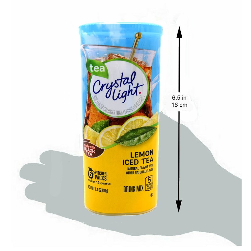 Crystal Light Lemon Iced Tea Drink Mix, 12-Quart Canister (Pack