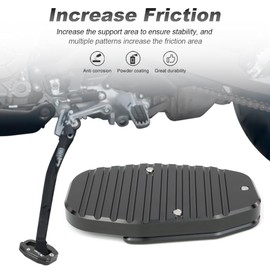Xitomer Kickstand Pad Fit for Multistrada V4 / S/S Sport/Pikes Peak/Rally, Multistrada 950 / S, Multistrada 1200 Enduro, Scrambler 1100 / Spezial/Sport Kickstand Foot Side Stand Extension Pad