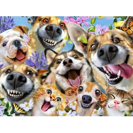 Ceaco - Selfies - Companion Selfies - 500 Piece Jigsaw Puzzle