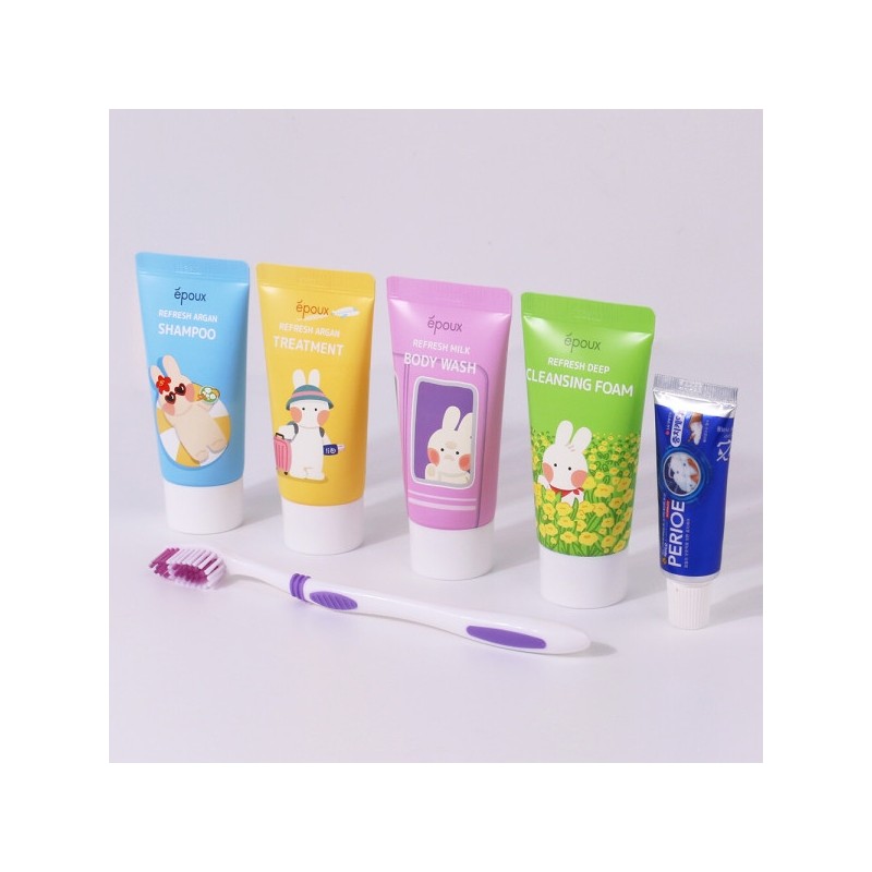 (3 pieces) Epoo Refresh Travel Set 6 Piece Minis. Portable.
