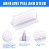 PEUTIER 10pcs Sign Holder, Adhesive Base Sign Holders Multipurpose Sneeze