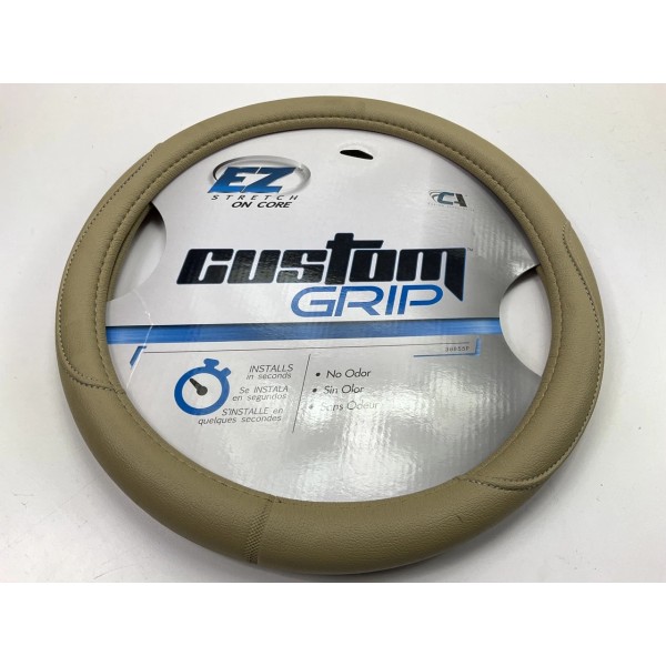 Custom Accessories 38855P Grip Steering Wheel Cover, For 14.5"-15.5" Diameter