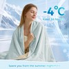 SNOWMAN Cooling Comforter Twin Size for Hot Sleepers, Soft Cooling