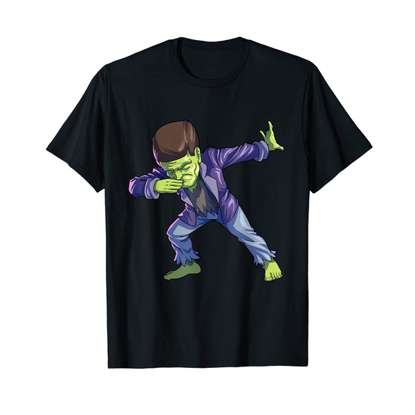 Dabbing Frankenstein Halloween Costume Boys Halloween T-Shirt