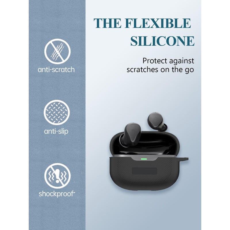 WUNIAK for Raycon Everyday Earbuds (2024 Edition) Case, Soft Silicone
