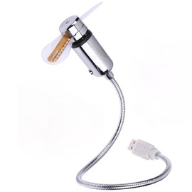 Sokelinn-six USB LED Fan,Mini Portable USB Powered Flexible Cooling Fan with Switch for Desktop PC Computer Laptop Notebook Tablet (1)