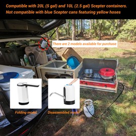 Hwbrosix Water Pump Faucet Adapter Kit for Scepter Brand 10L 20L Jerry (Standard)