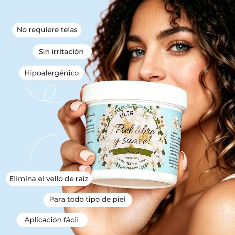 Cera para Depilar Ultramo Jazmín – Suave y Duradera