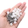 MEETOOT 100pcs Plastic Hinge Dowel Inserts Kit 4x10mm Toothed Machine