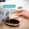 bremermann Savona Bathroom Set 3-Piece Plastic Black Rose Gold Soap
