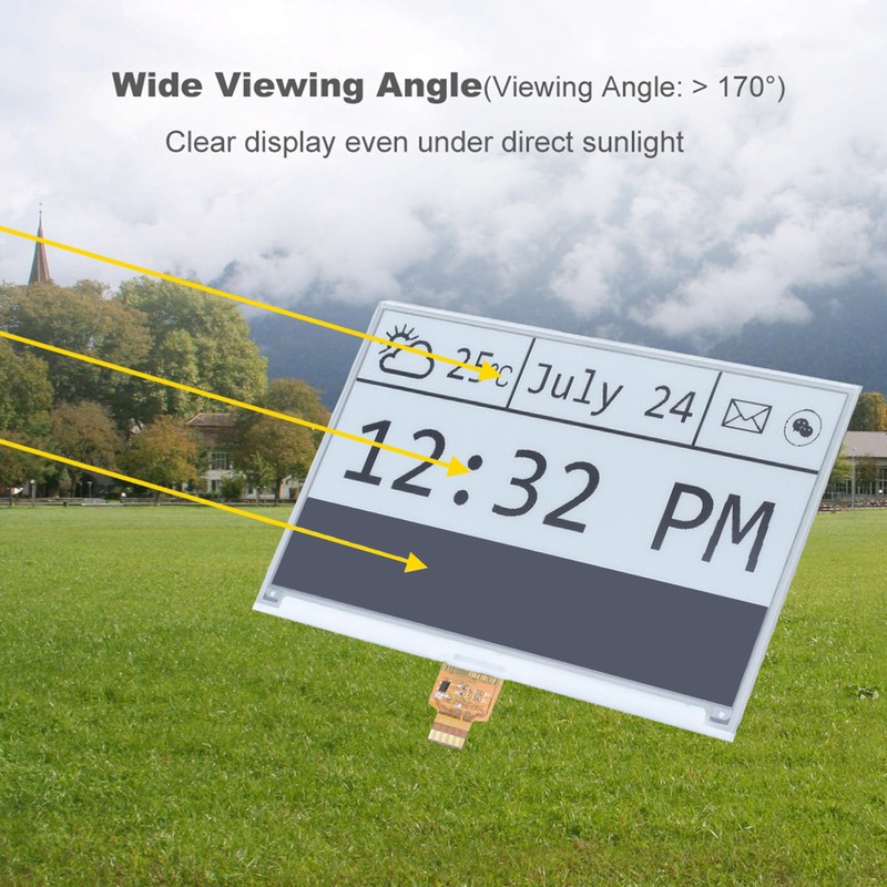 7.5inch E ink Display HAT 640 * 384 Module Board